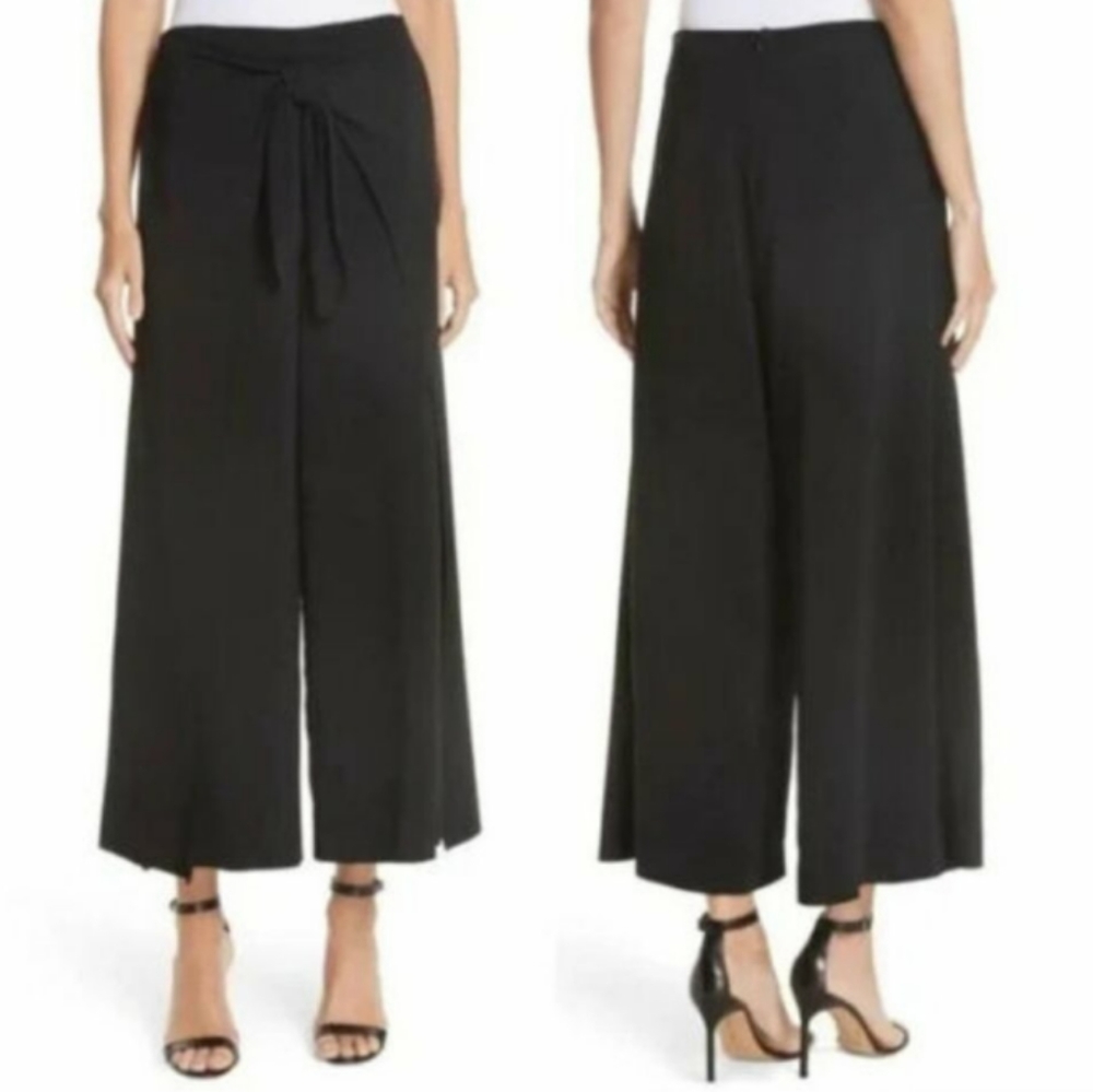 🎁 A.L.C. Amherst Cropped Slacks with Waist Tie - Picture 2 of 7